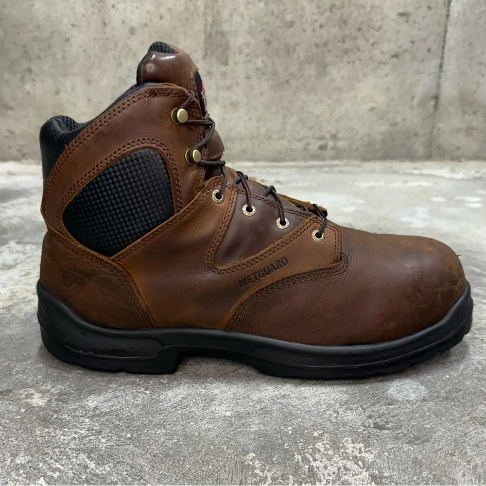 Red Wing Leather Metguard Work Boots Industrial Safety Toe